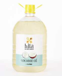 5 Litre Bottle of Hita Healthcare Cold Pressed Coconut Oil