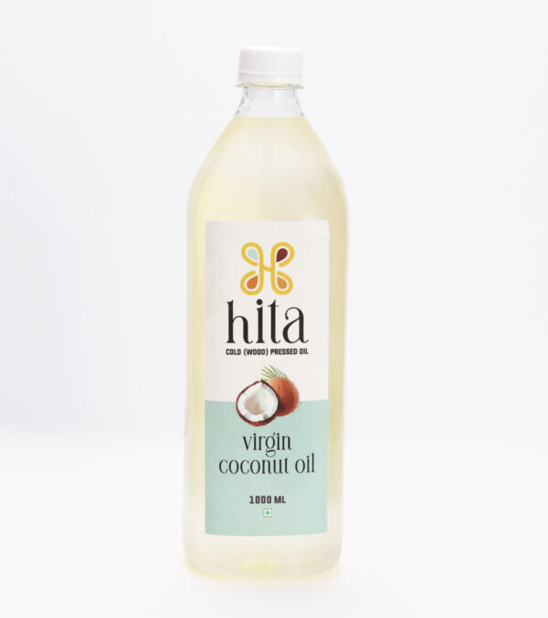 1 Litre Bottle of Hita Healthcare Virgin Coconut Oil